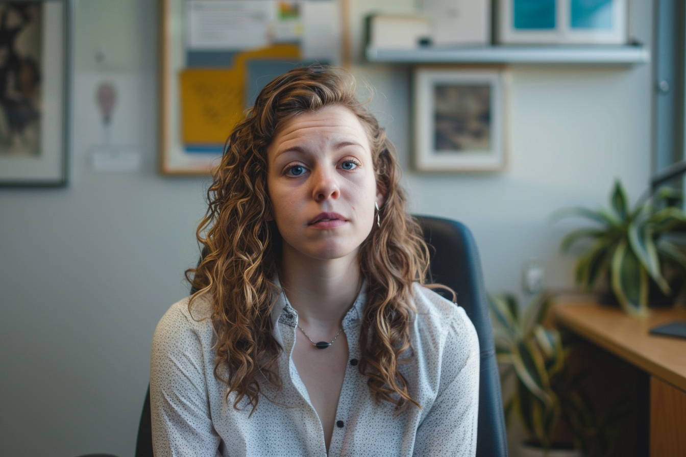 Image gratuite Portrait d&rsquo;une conseillère écoutant attentivement 4