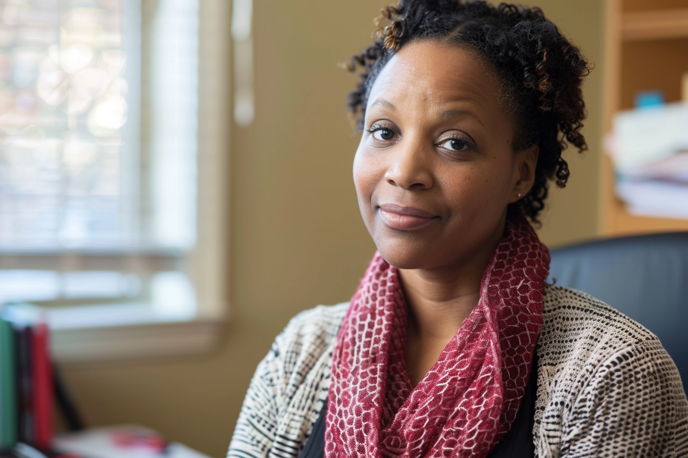 Image gratuite Portrait d&rsquo;une conseillère écoutant attentivement 7