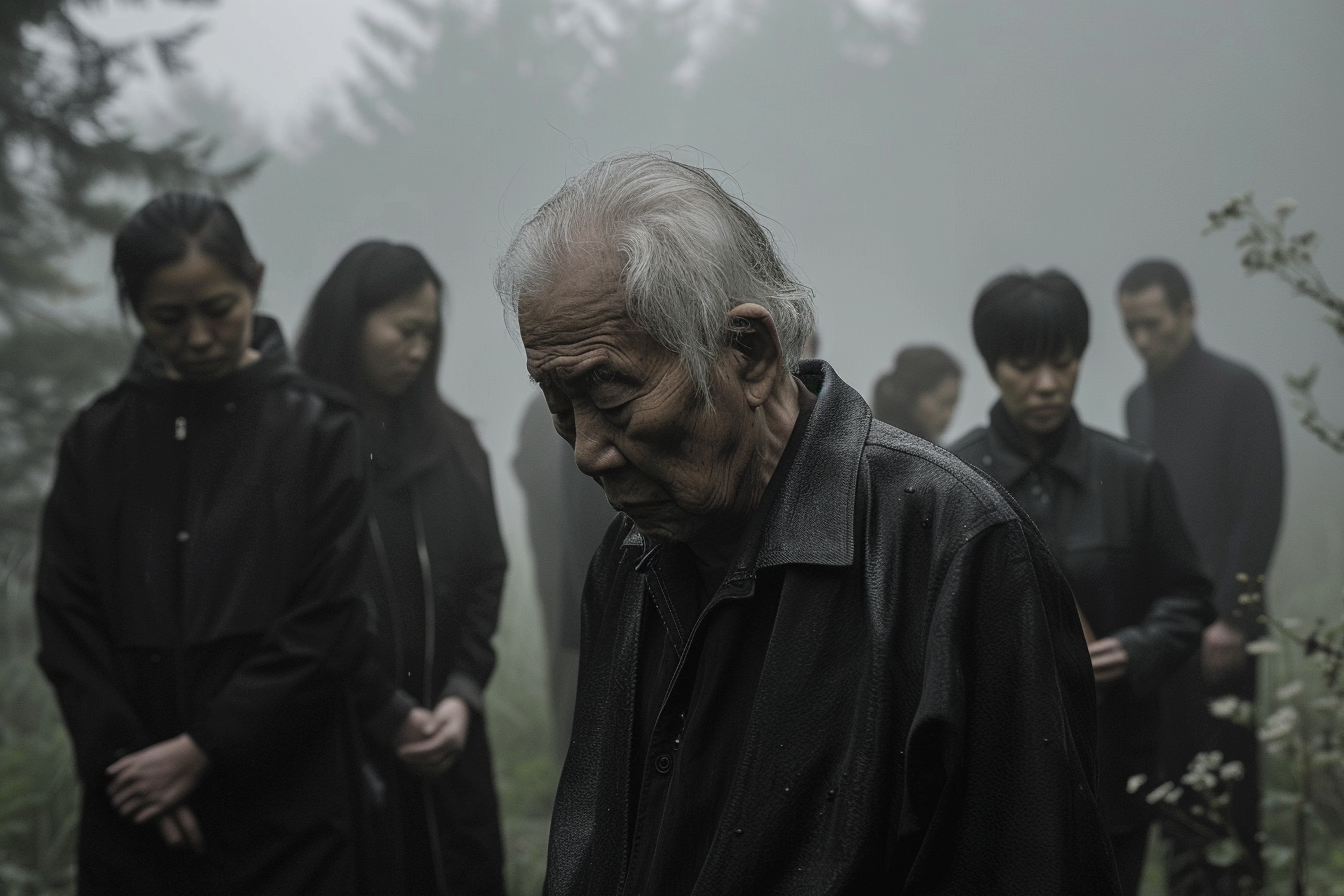 Image gratuite Portrait d&rsquo;une personne âgée en deuil 1