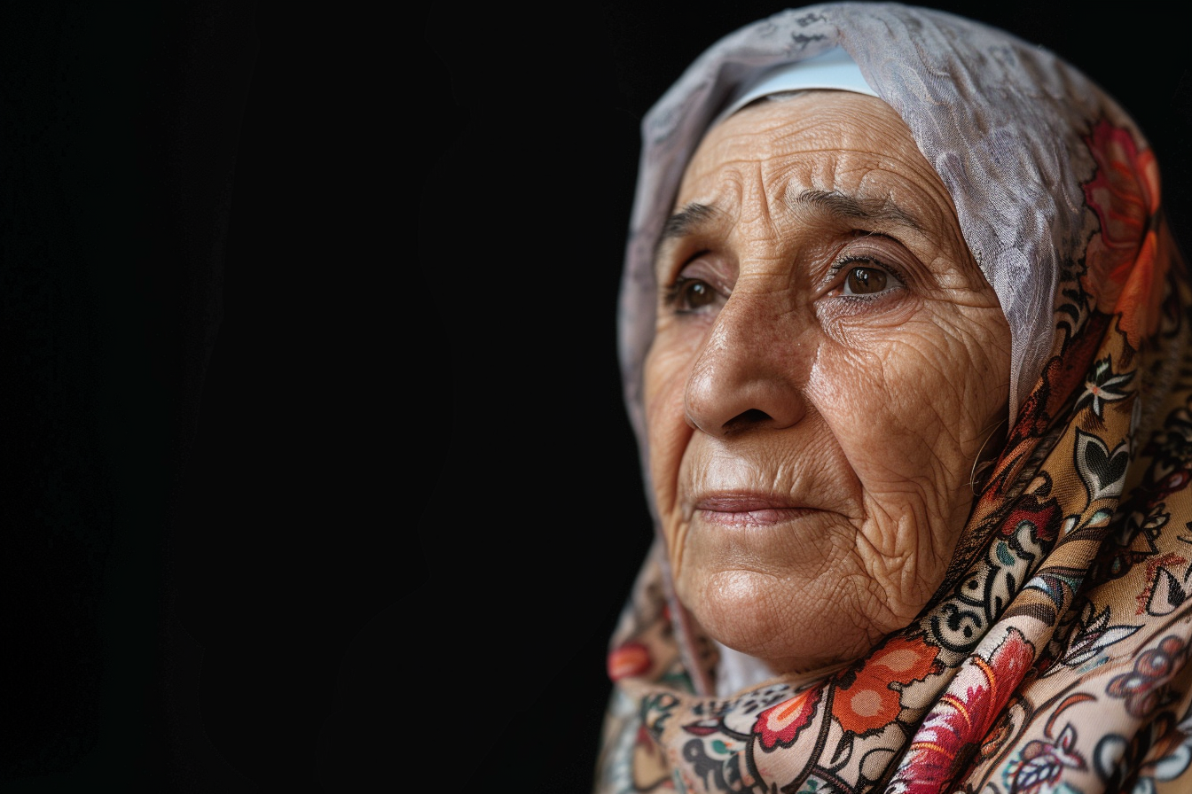 Image gratuite Portrait d&rsquo;une senior arabe 1