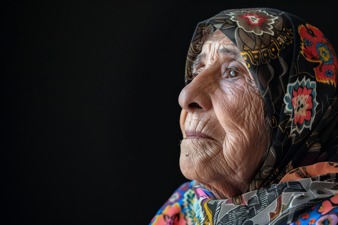 Image gratuite Portrait d&rsquo;une senior arabe 2