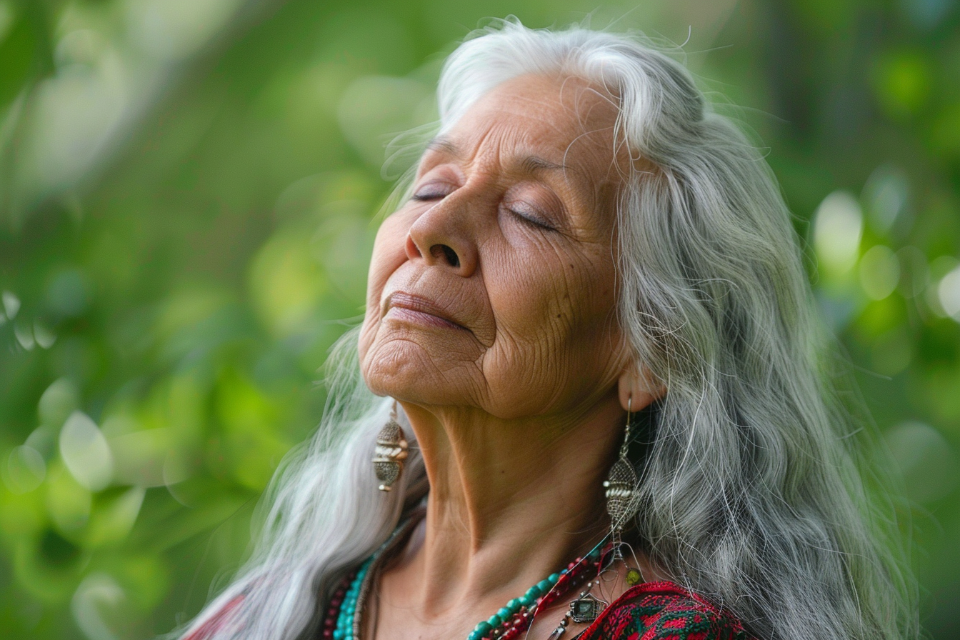 Image gratuite Portrait d&rsquo;une senior indigène 2