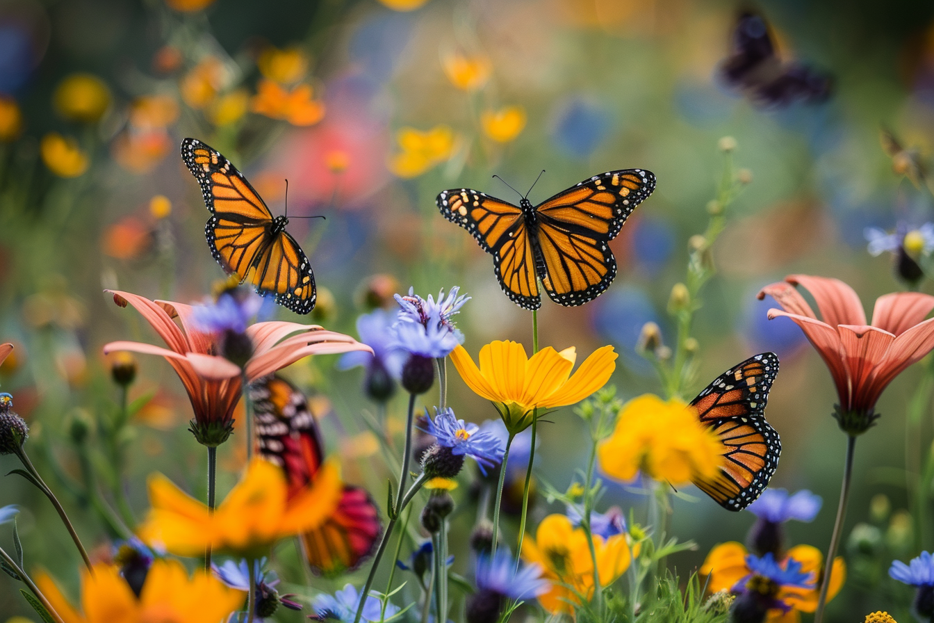 Image gratuite Pré fleuri en pleine floraison 1