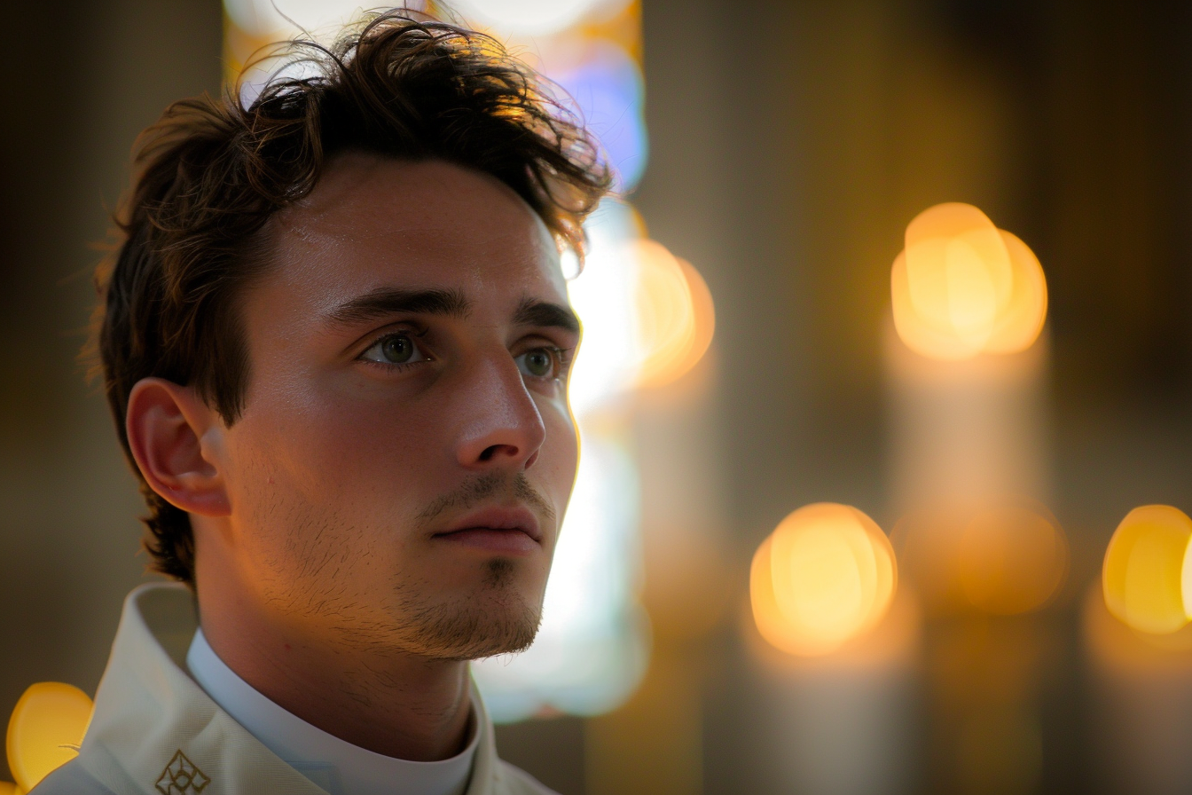 Image gratuite Prêtre adulte, cheveux bruns, yeux marrons, chapelle 2