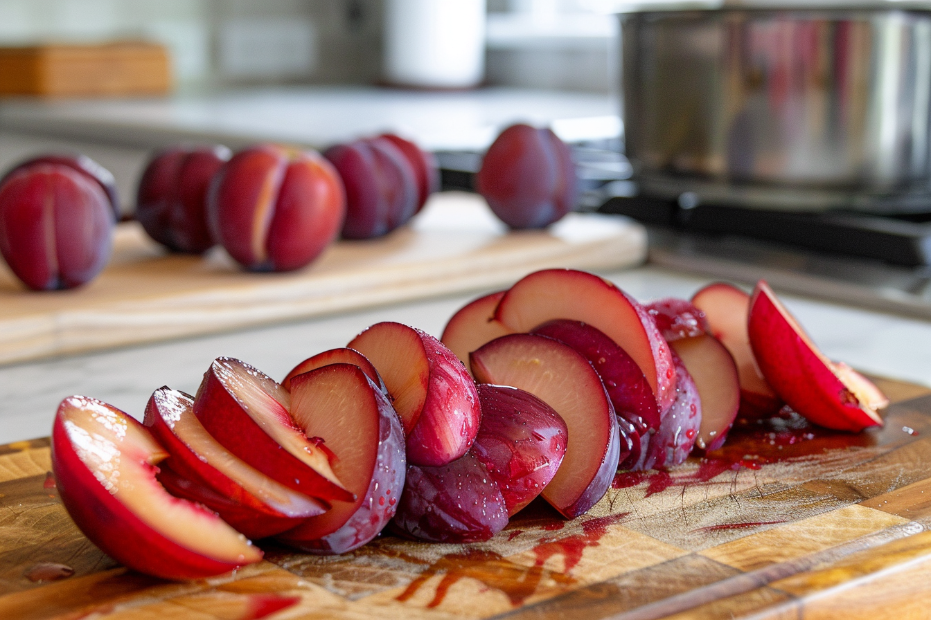 Image gratuite Prunes tranchées en cuisine moderne 1