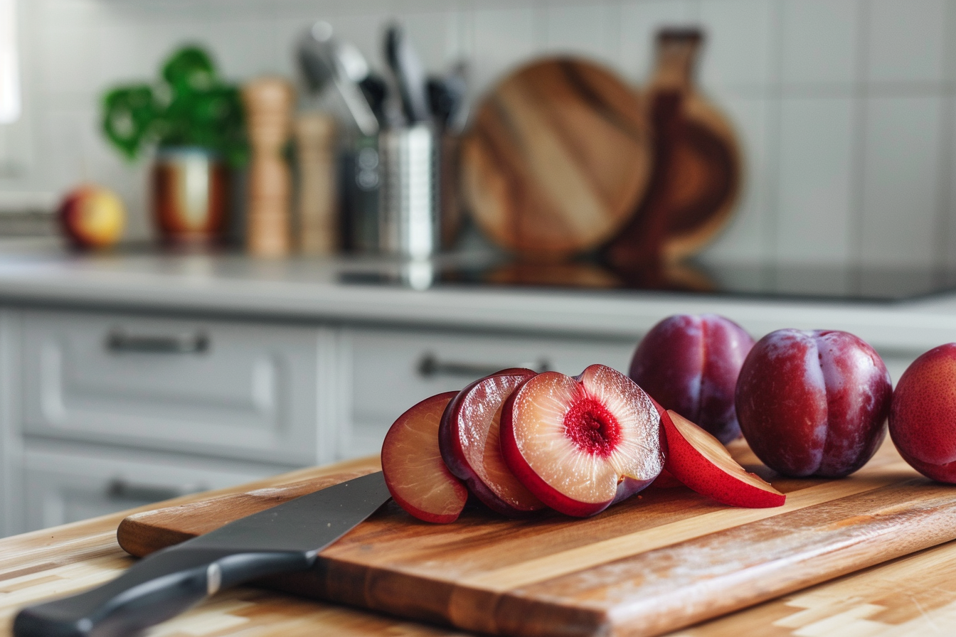 Image gratuite Prunes tranchées en cuisine moderne 3