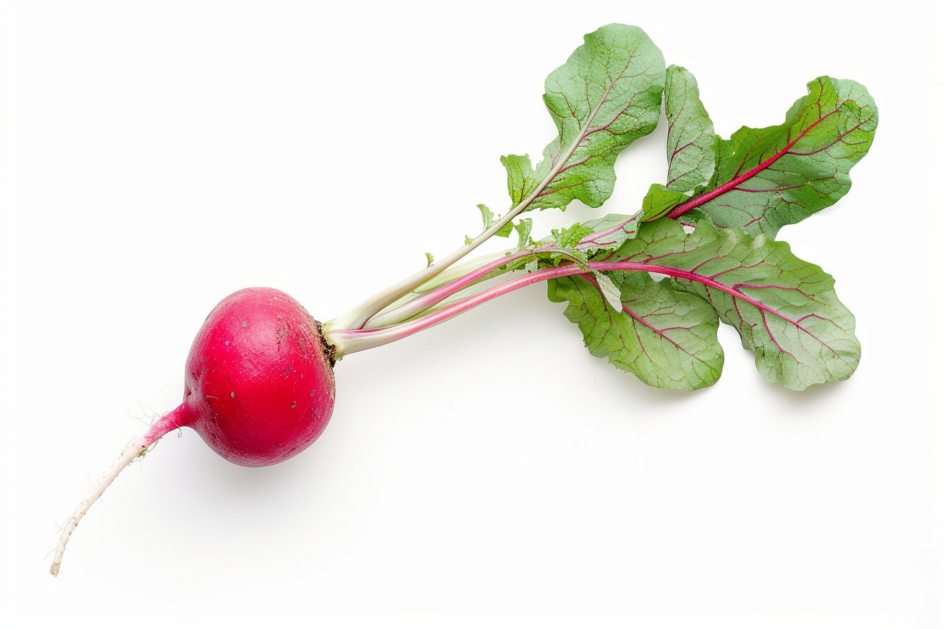 Image gratuite Radis sur fond blanc 2