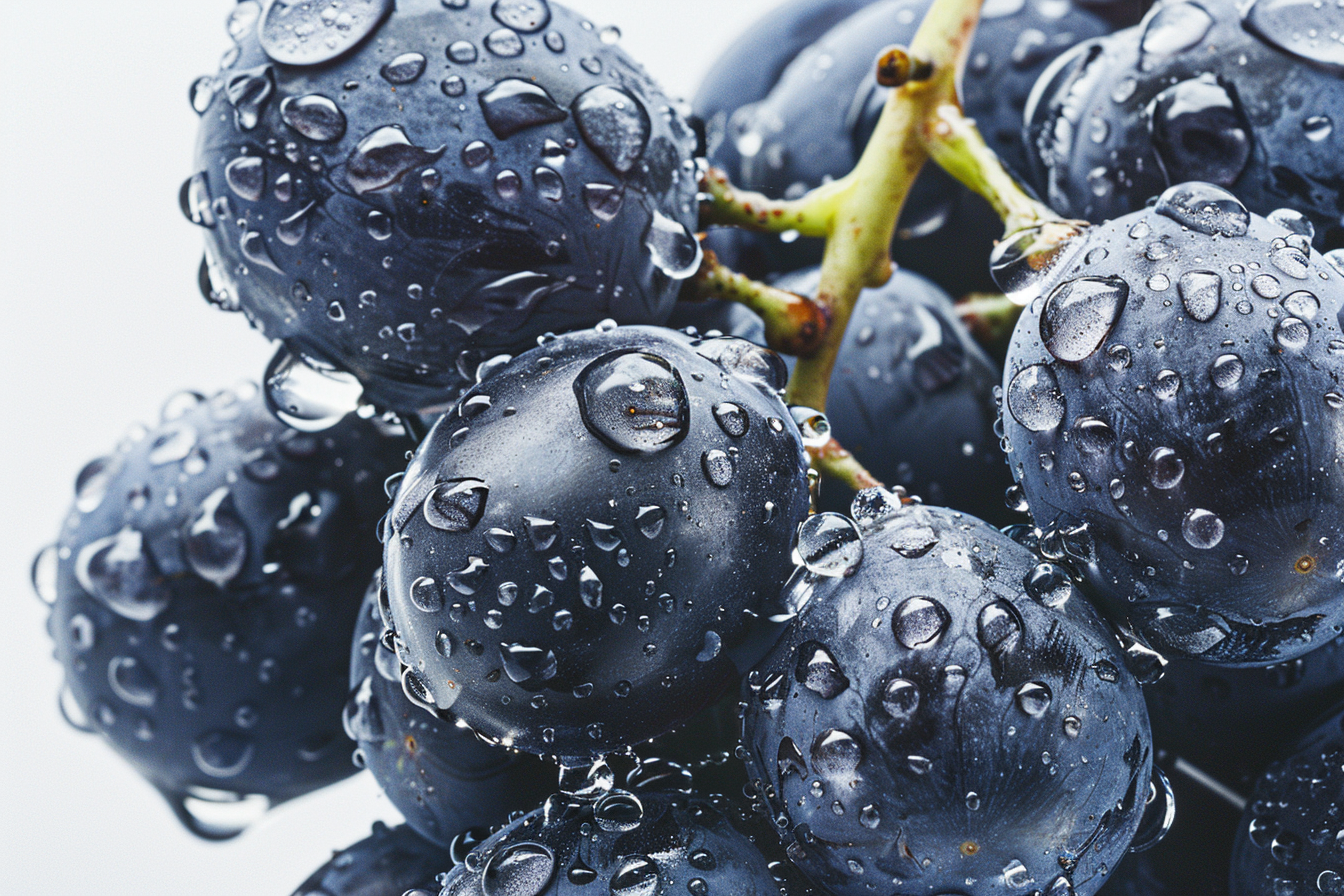Image gratuite Raisins avec gouttelettes d&rsquo;eau 1