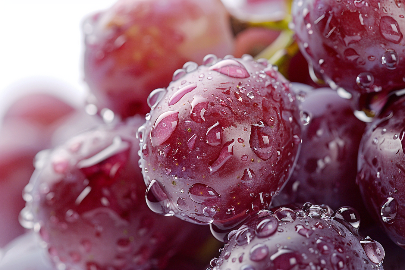 Image gratuite Raisins avec gouttelettes d&rsquo;eau 2