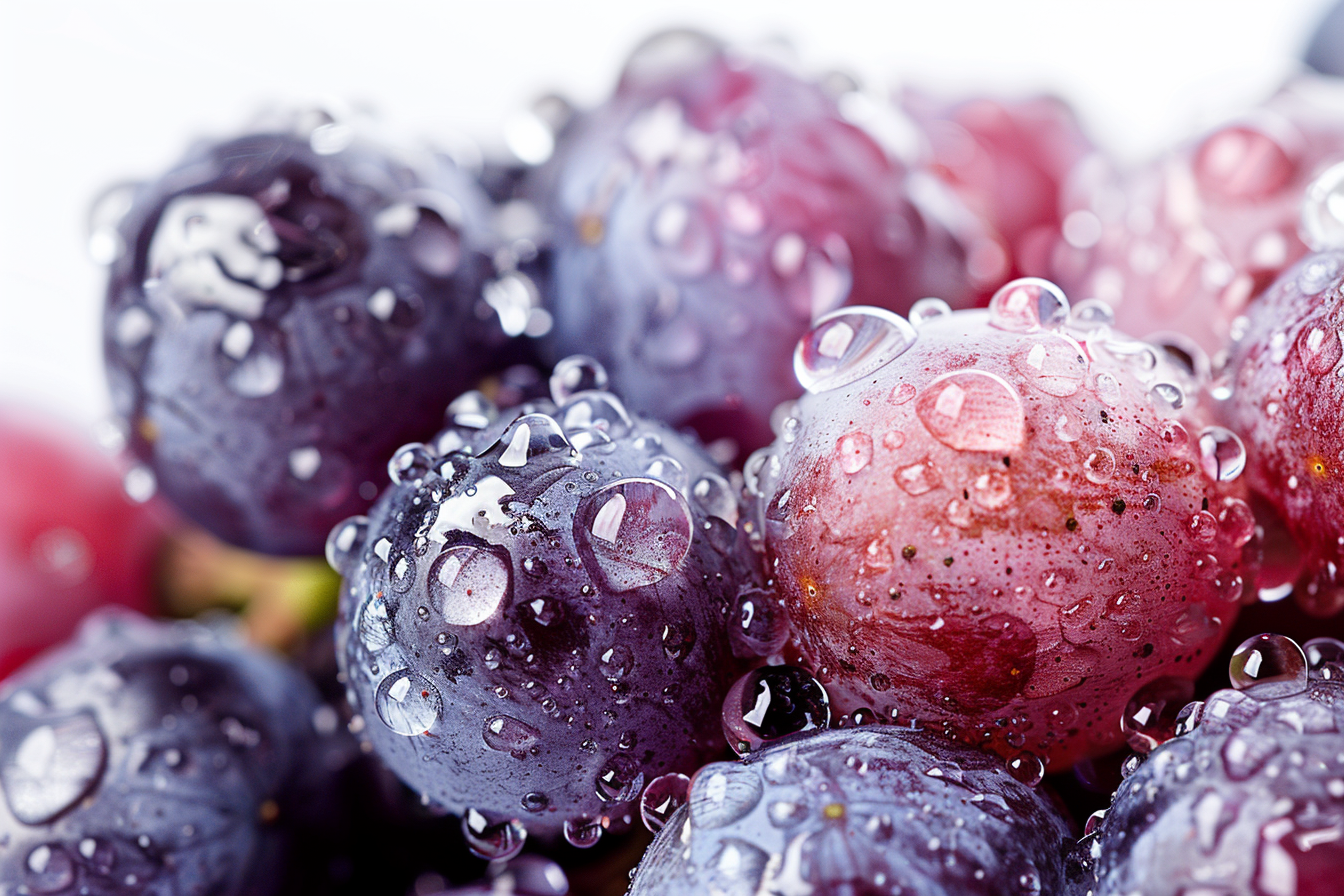 Image gratuite Raisins avec gouttelettes d&rsquo;eau 4