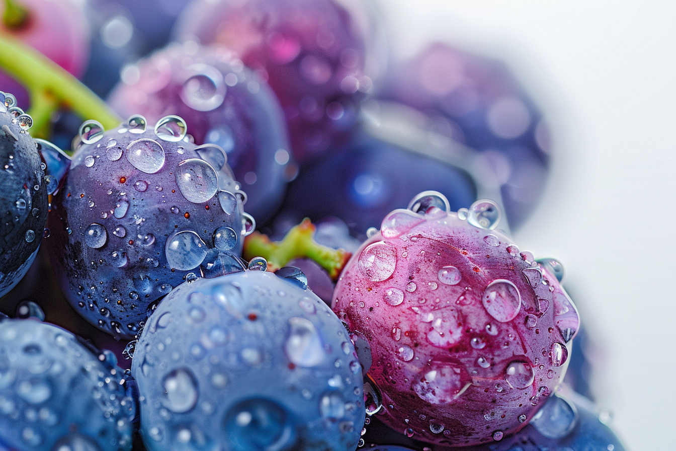Image gratuite Raisins avec gouttelettes d&rsquo;eau 5