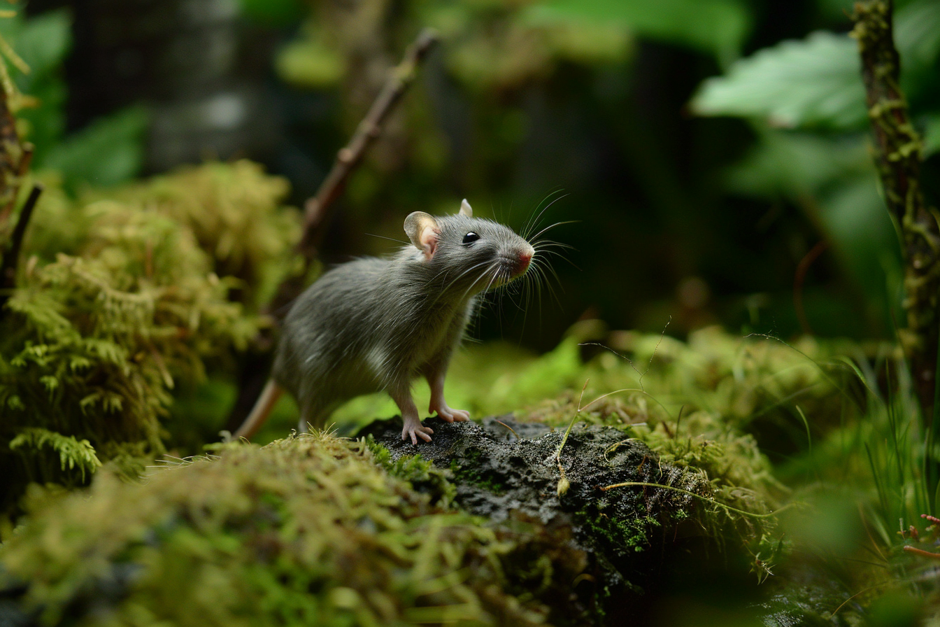 Image gratuite Rat explorant forêt enchantée 1