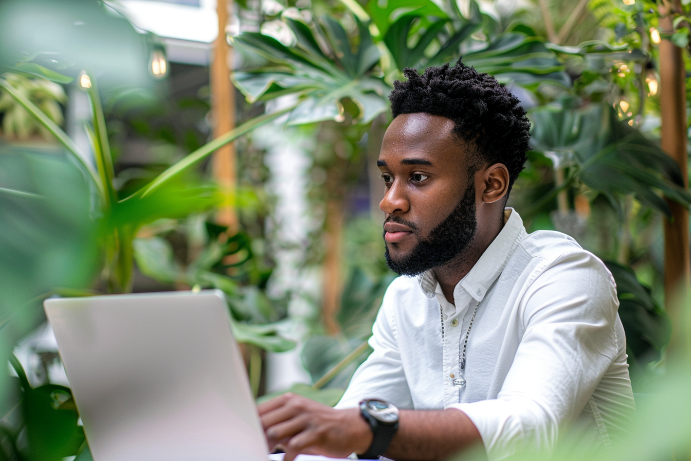 Image gratuite Recruteur à un bureau avec laptop 4