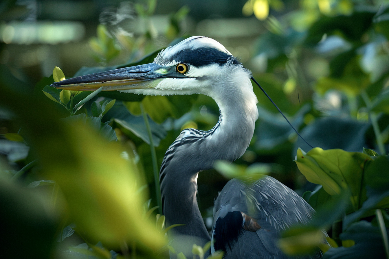 Image gratuite Regard intense d&rsquo;un héron 1