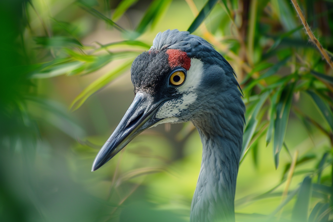 Image gratuite Regard intense d&rsquo;une grue 1