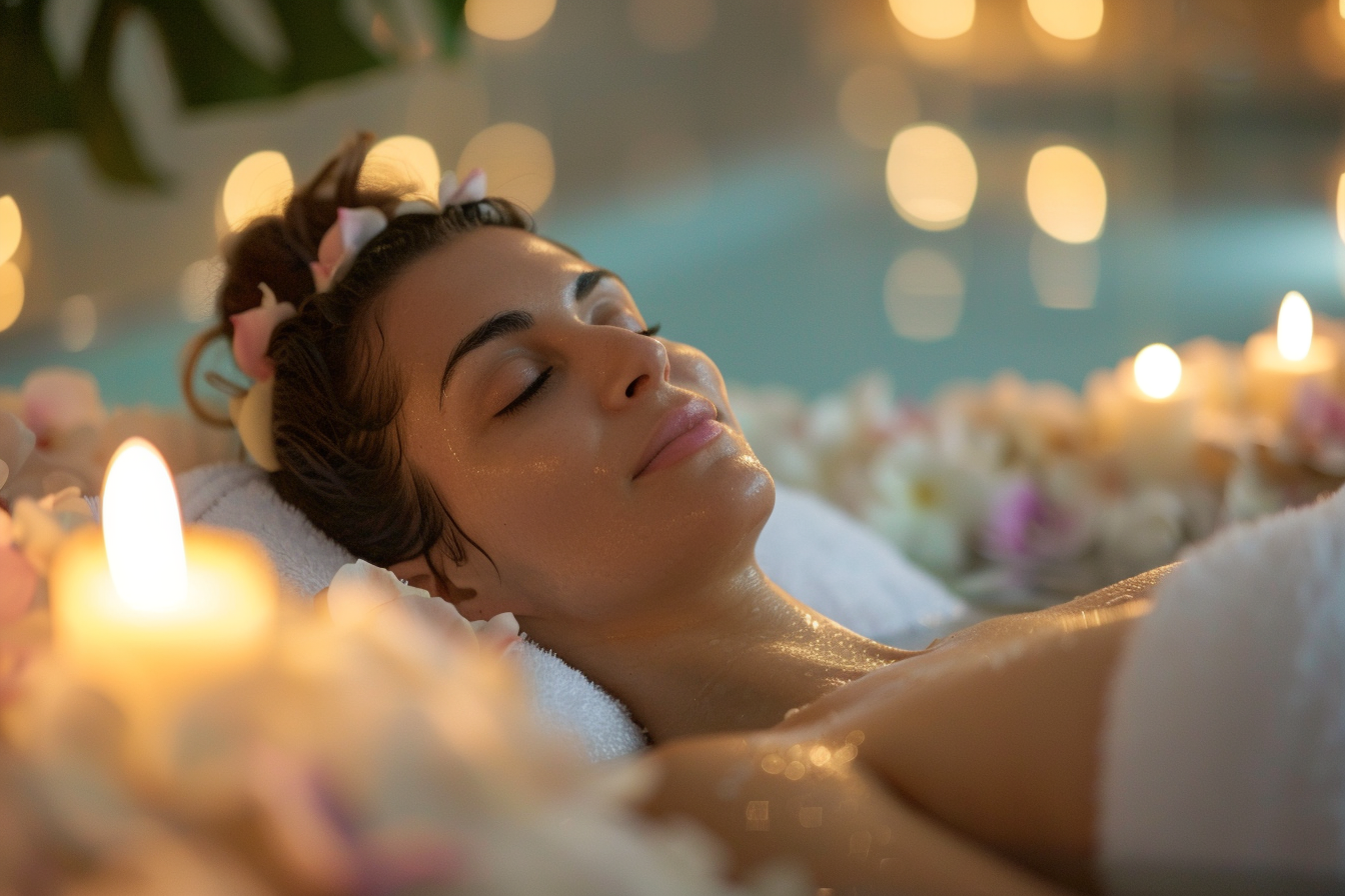 Image gratuite Relaxation dans un spa luxueux 5