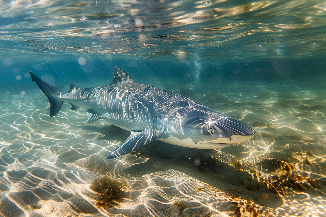 Image gratuite Requin-tigre en lagon 1