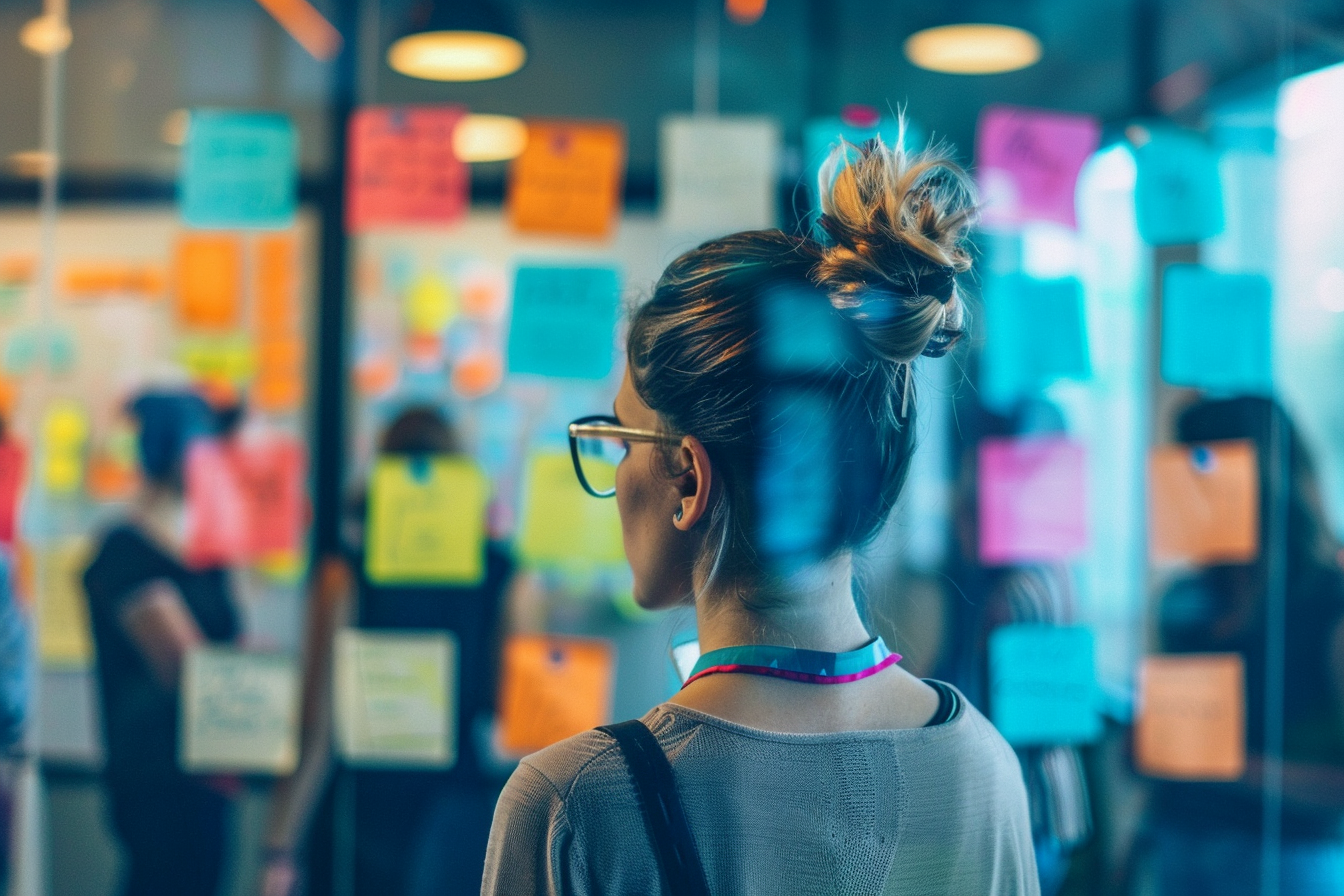 Image gratuite Responsable dev organisationnel planifiant team-building 1