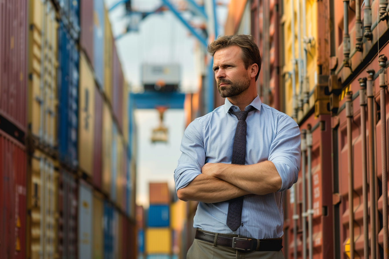 Image gratuite Responsable logistique examinant envoi 3