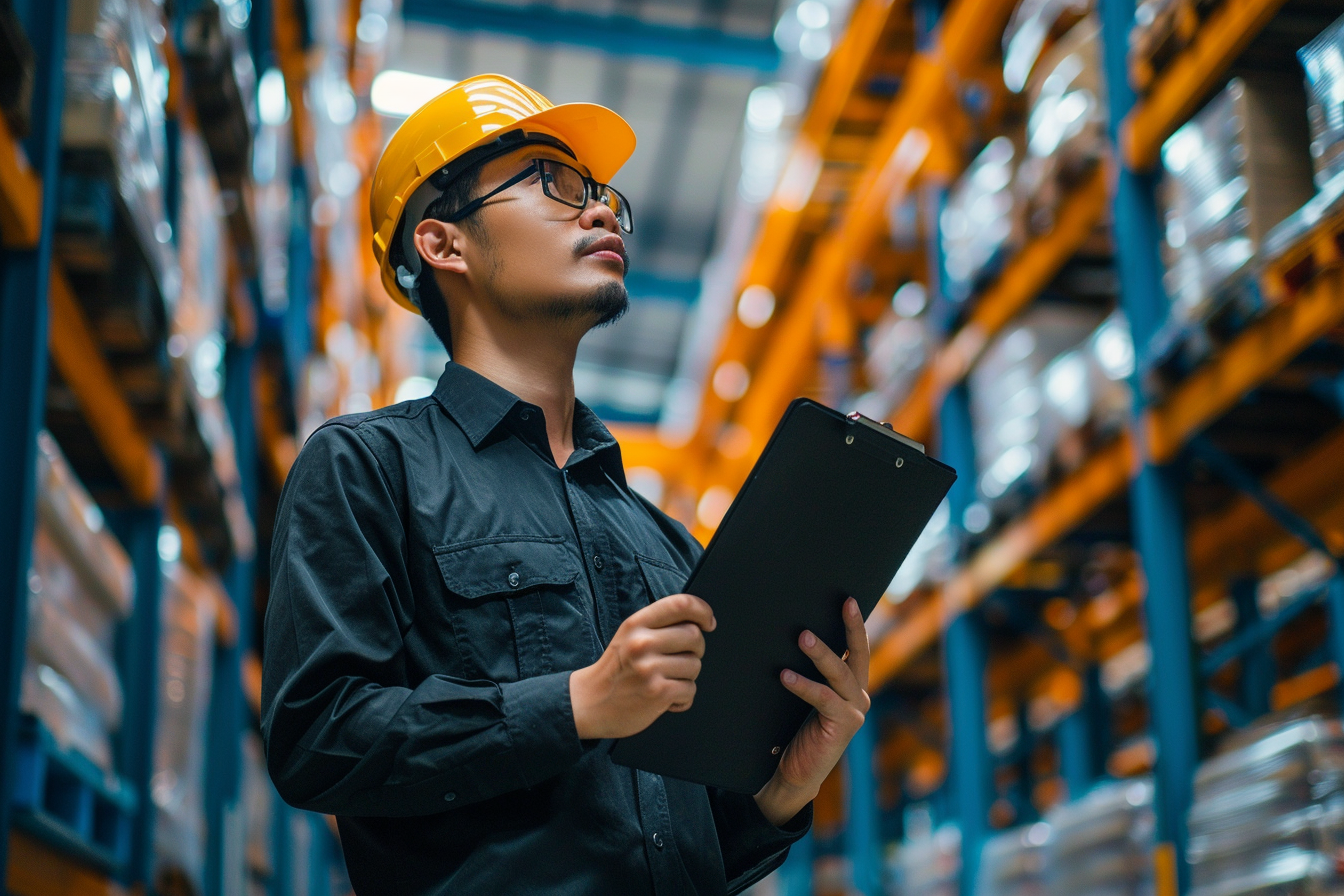 Image gratuite Responsable logistique, fond jaune 2