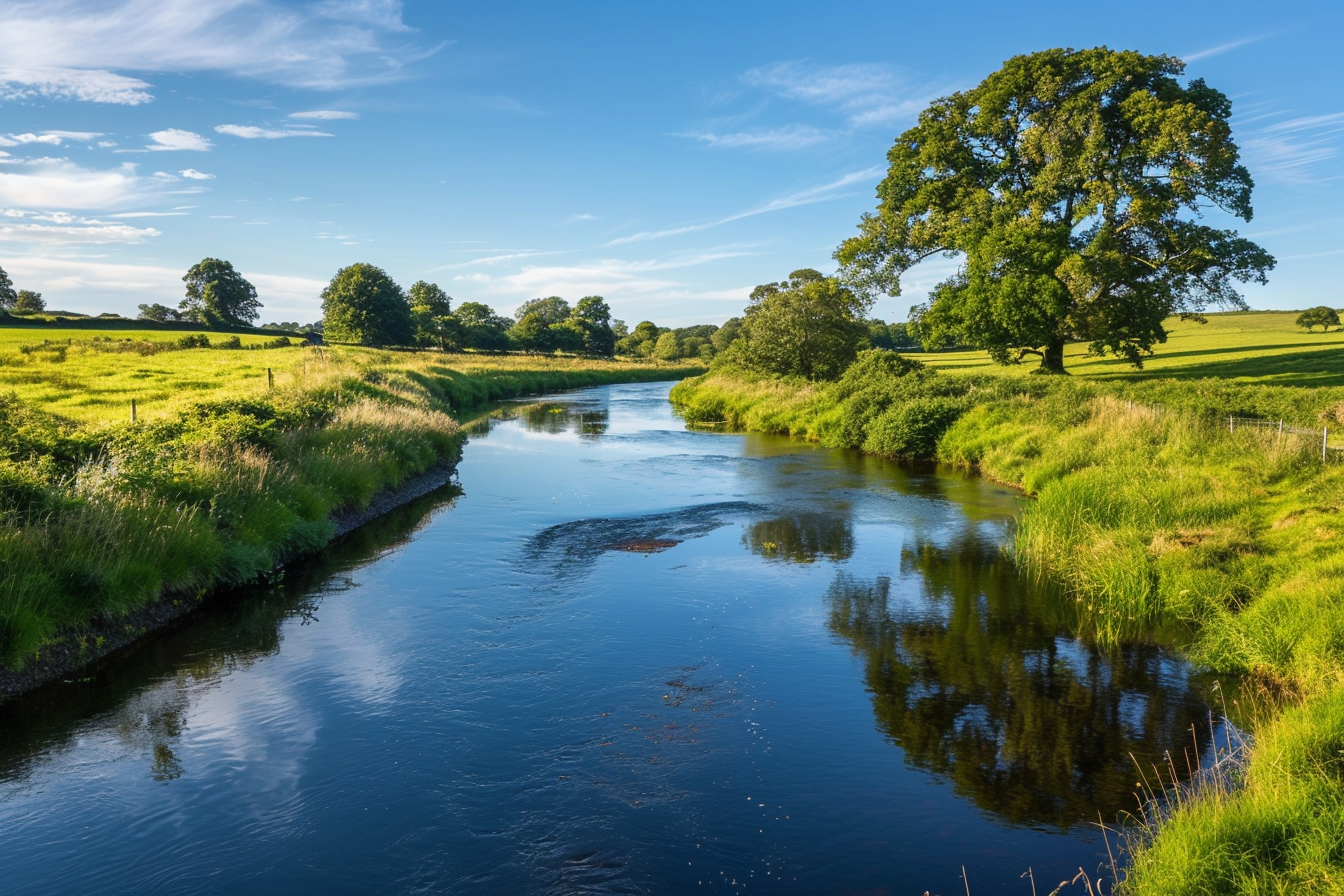 Image gratuite Rivière serpentant en campagne 2