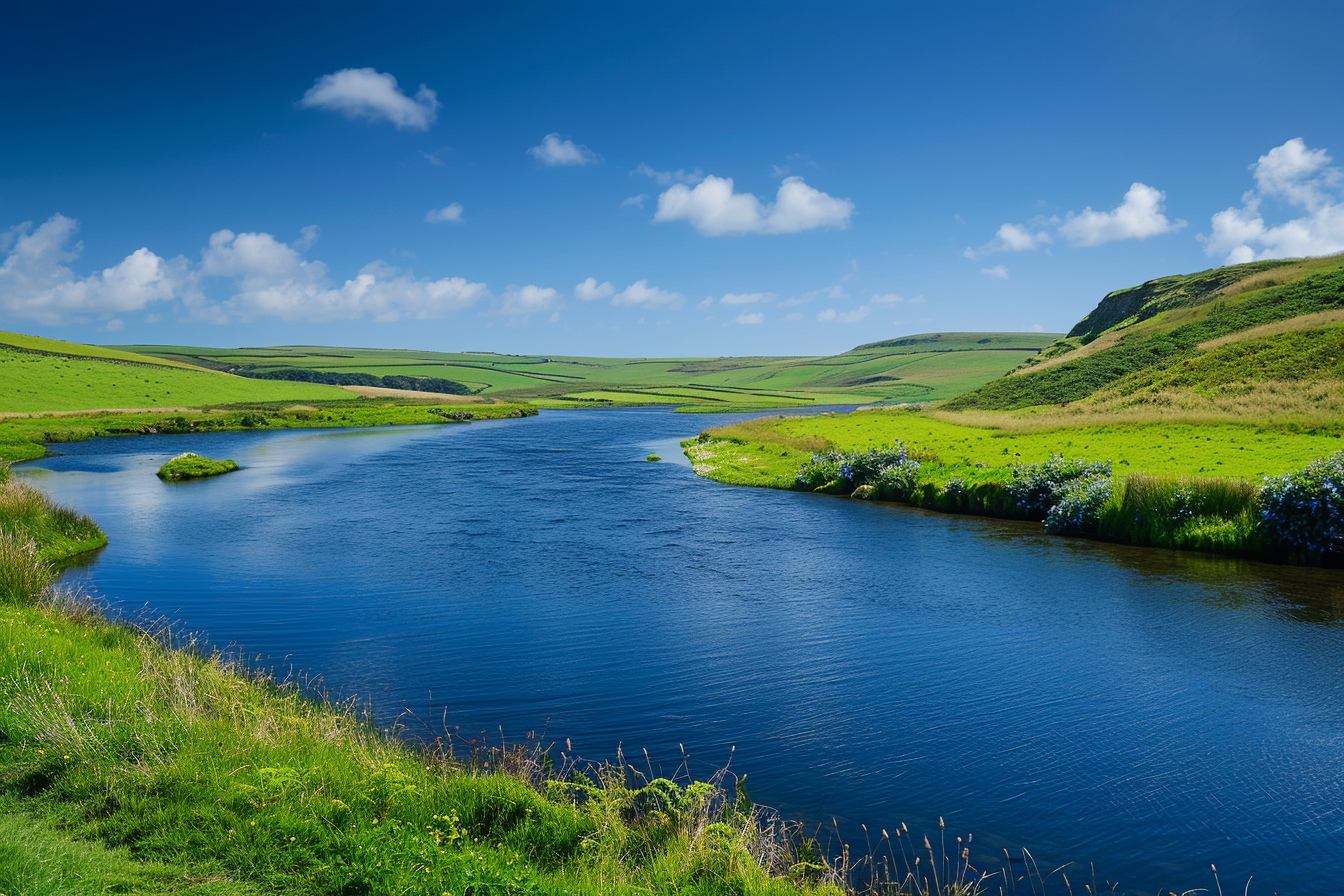 Image gratuite Rivière serpentant en campagne 4