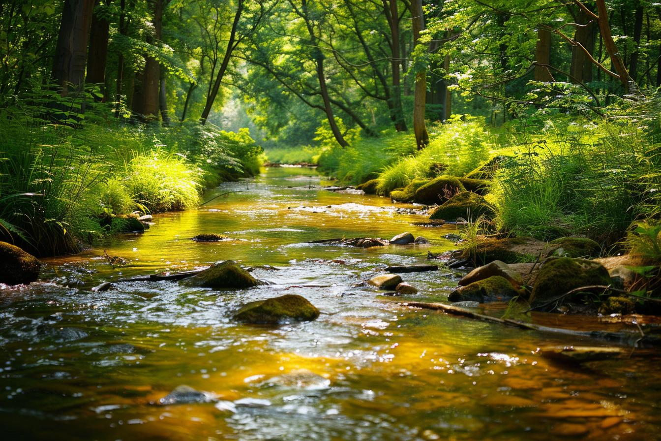 Image gratuite Ruisseau de forêt tranquille 1