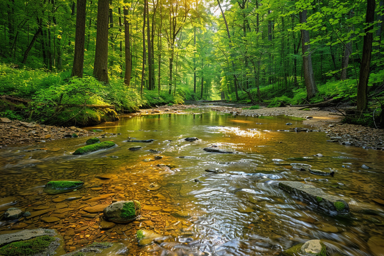 Image gratuite Ruisseau de forêt tranquille 3