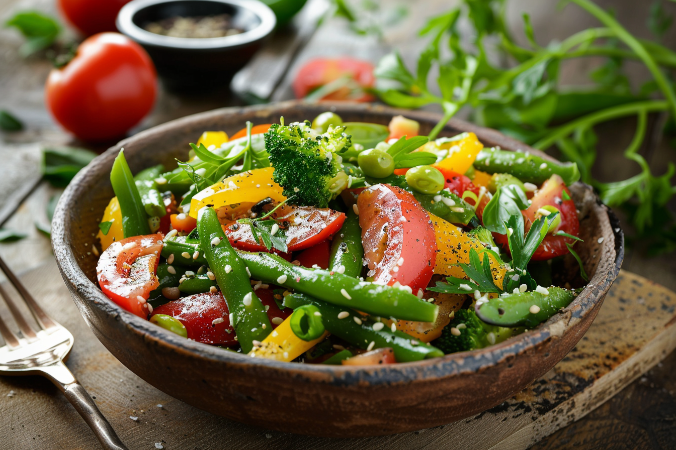 Image gratuite Salade de haricots verts 1