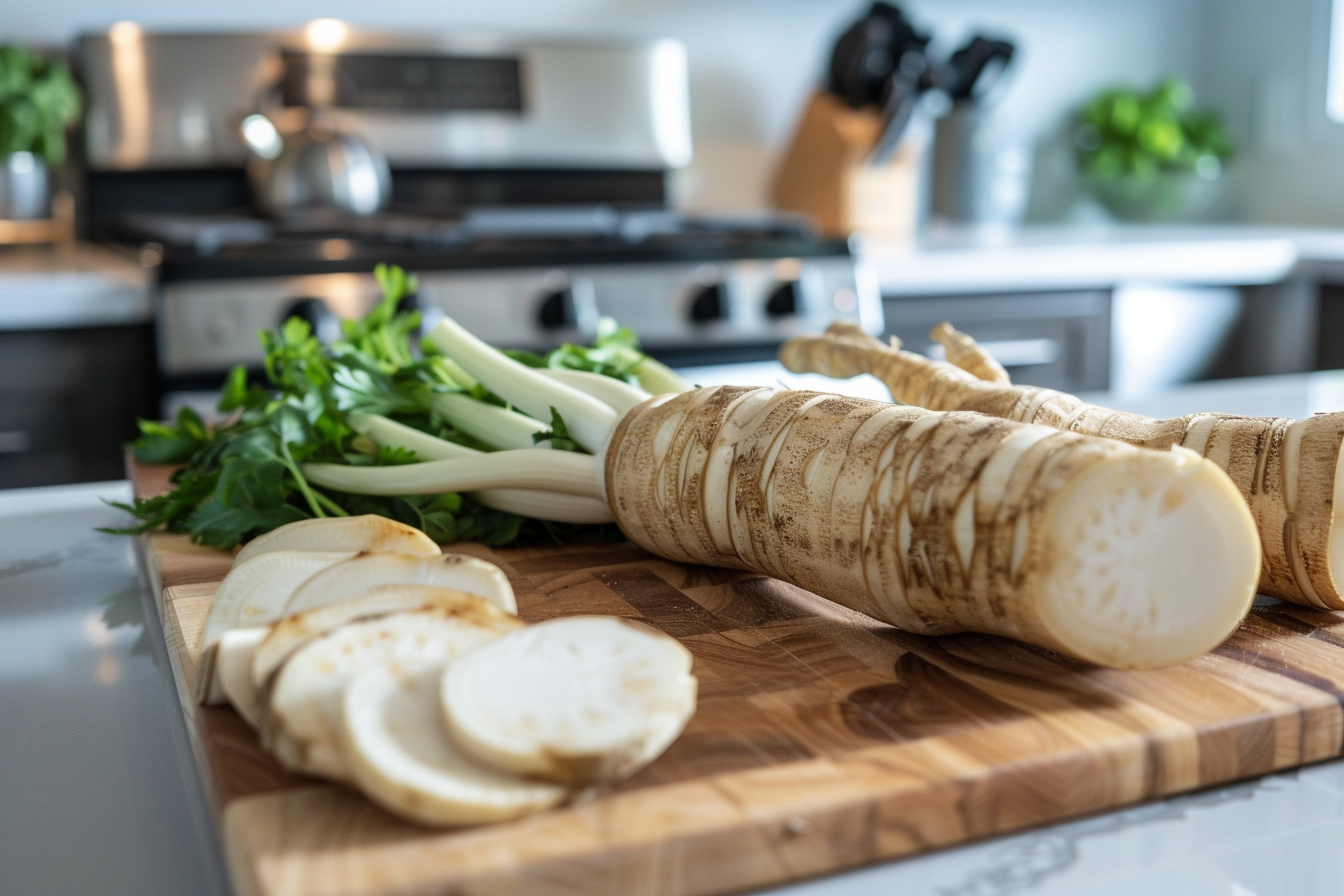 Image gratuite Salsifis tranchés en cuisine moderne 2