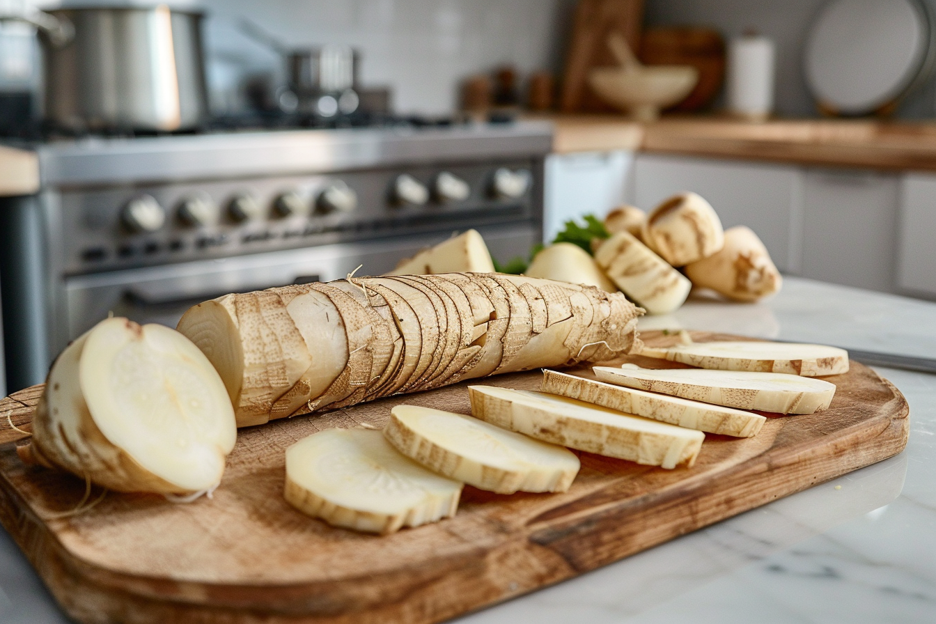 Image gratuite Salsifis tranchés en cuisine moderne 3