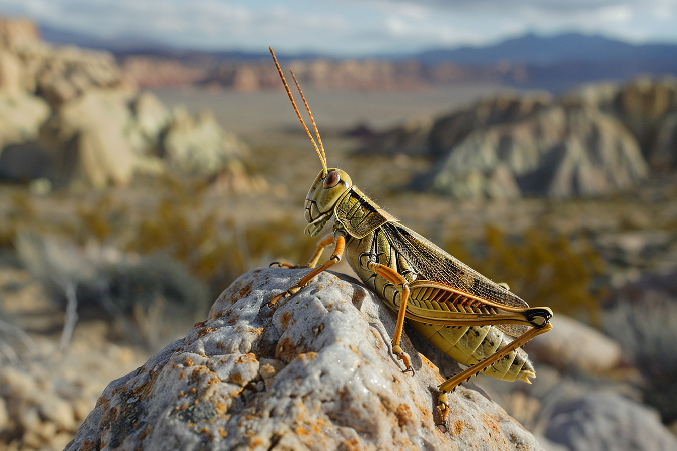 Image gratuite Sauterelle dans le désert 1