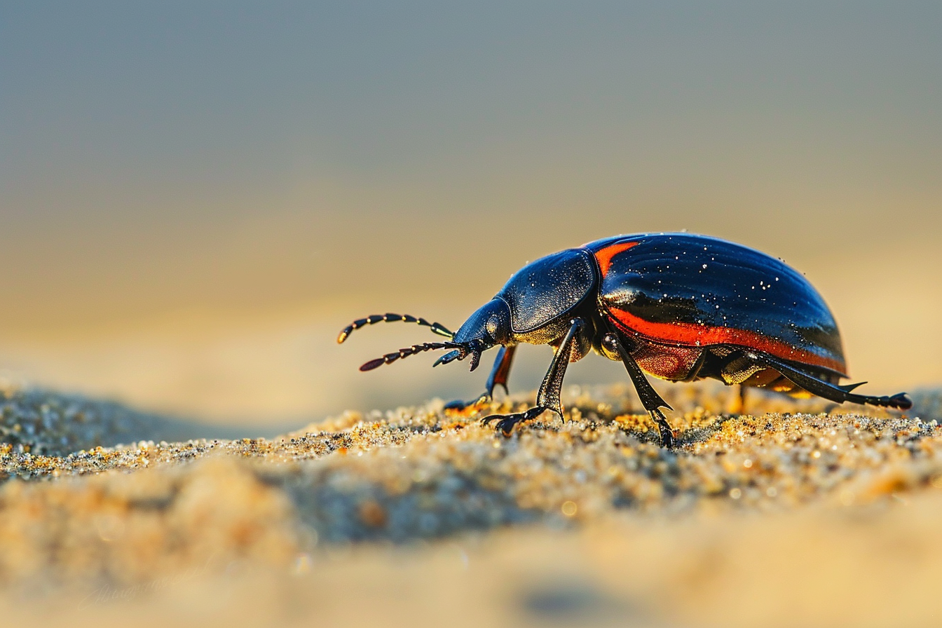Image gratuite Scarabée sur le sable 1