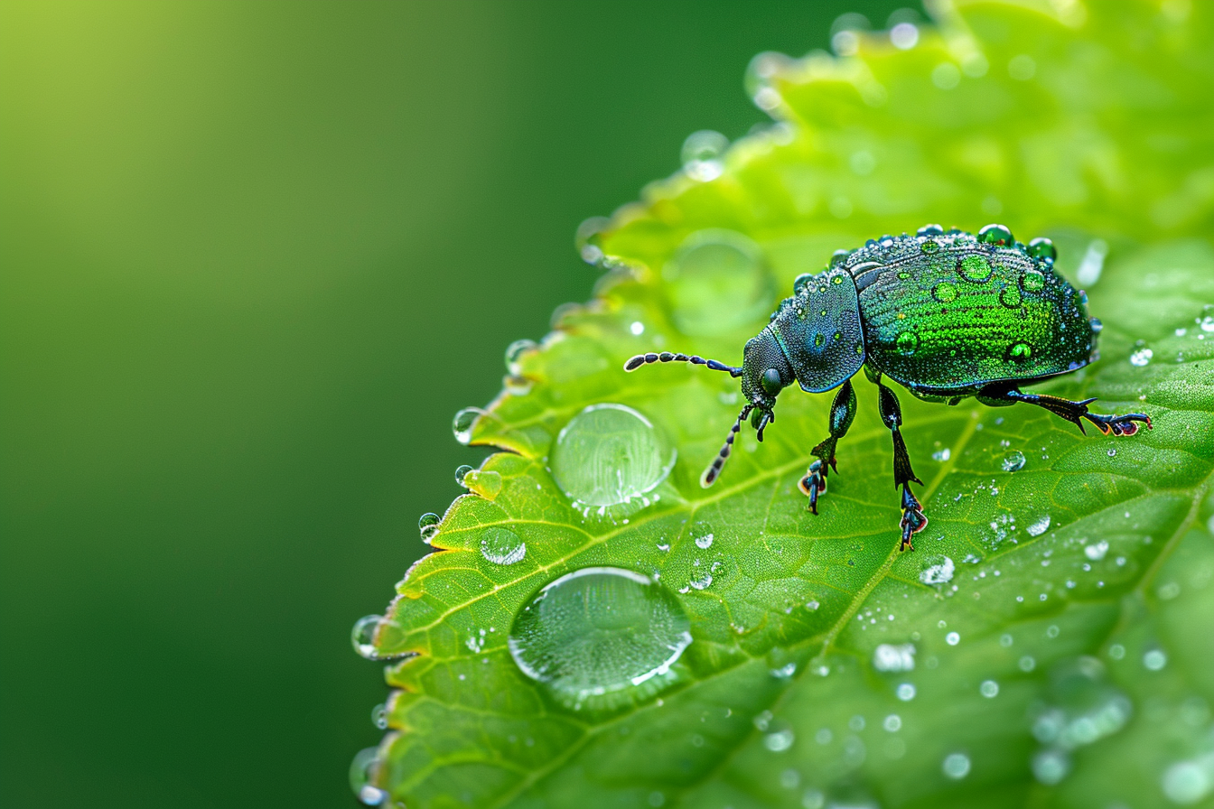 Image gratuite Scarabée sur une feuille 1