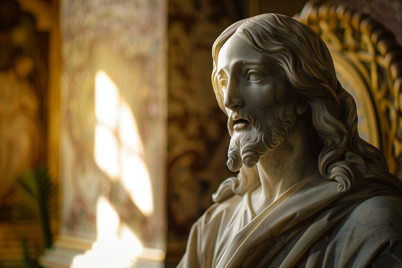 Image gratuite Scène tranquille sculpture Jésus, chapelle 1