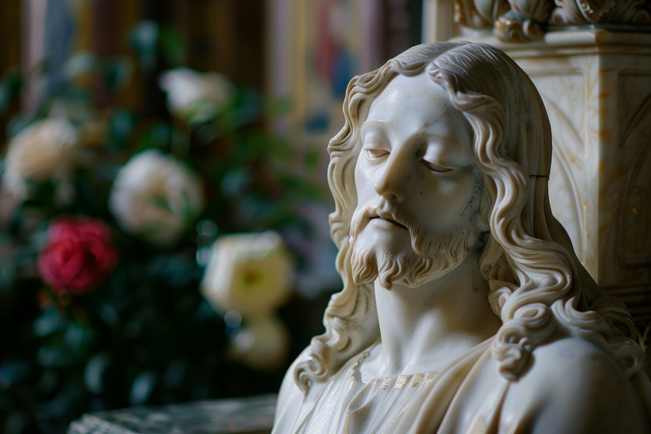 Image gratuite Scène tranquille sculpture Jésus, chapelle 2