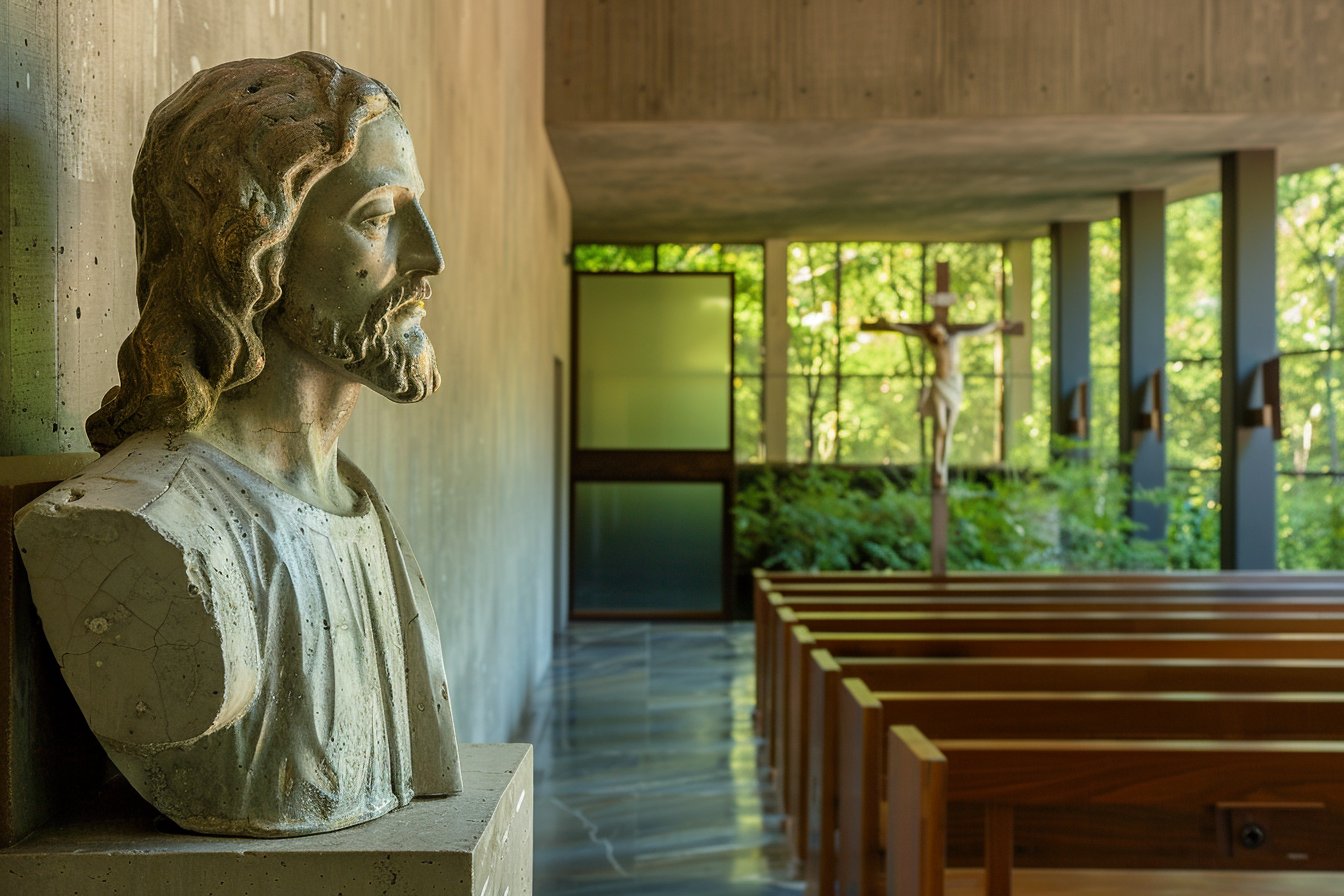 Image gratuite Scène tranquille sculpture Jésus, chapelle 5
