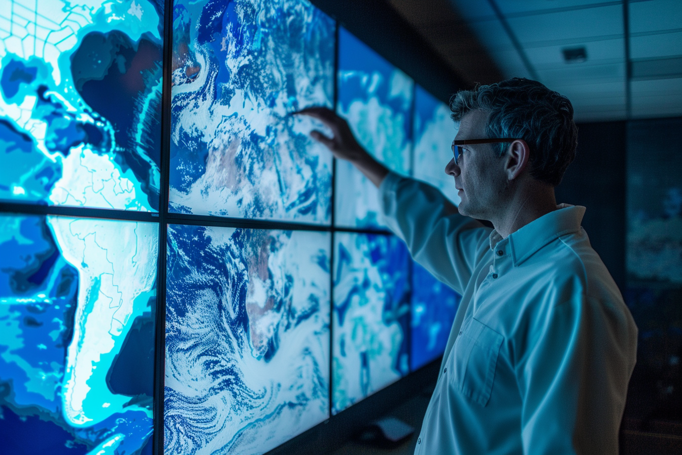 Image gratuite Scientifique, données climatiques, centre high-tech 2