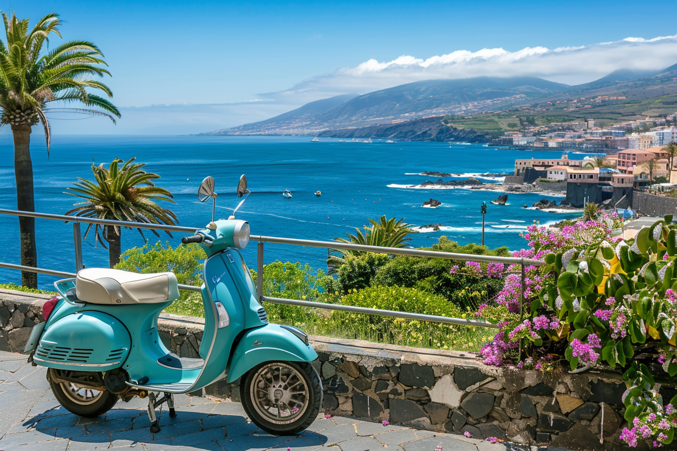 Image gratuite Scooter en ville côtière 1