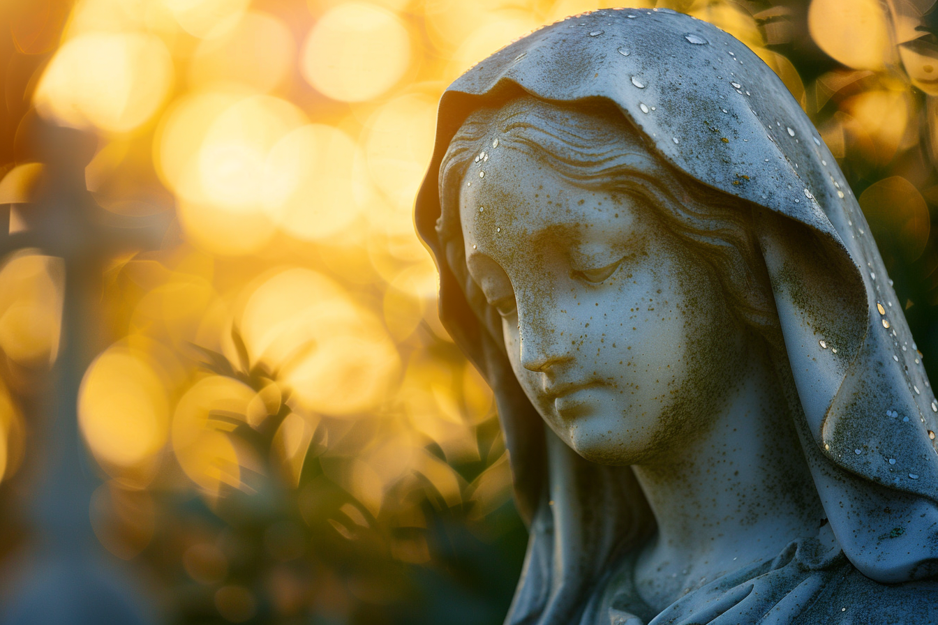 Image gratuite Sculpture Madone, lueur matin, photo douce mise au point 3