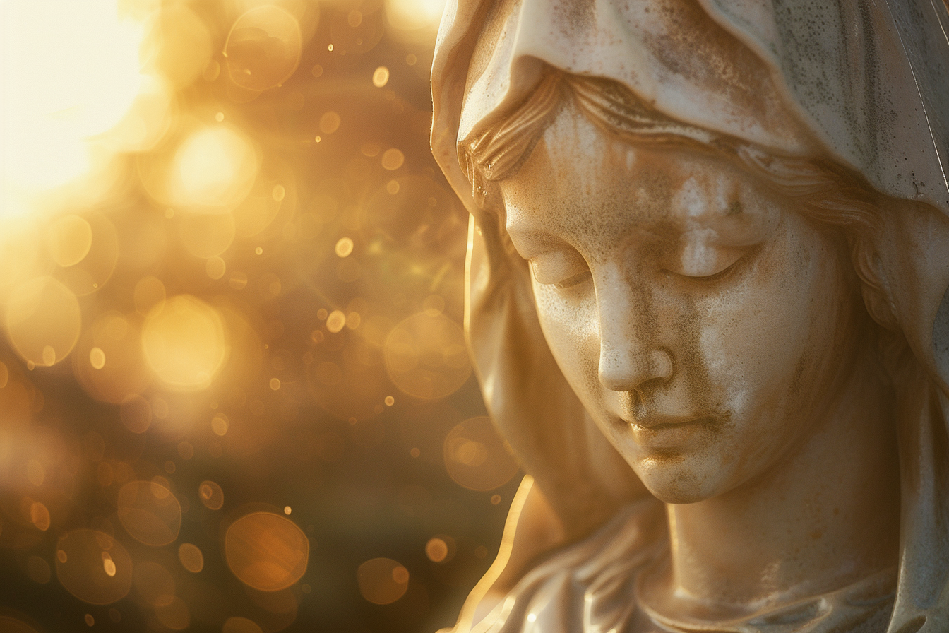 Image gratuite Sculpture Madone, lueur matin, photo douce mise au point 6