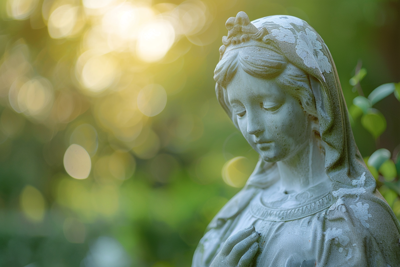 Image gratuite Sculpture Madone, lueur matin, photo douce mise au point 7