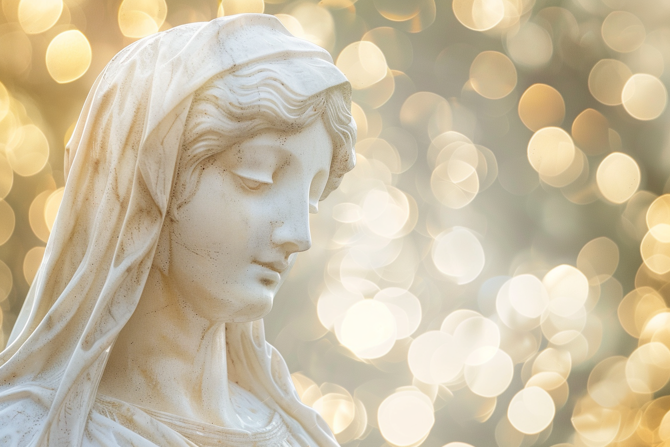 Image gratuite Sculpture Madone, lueur matin, photo douce mise au point 9