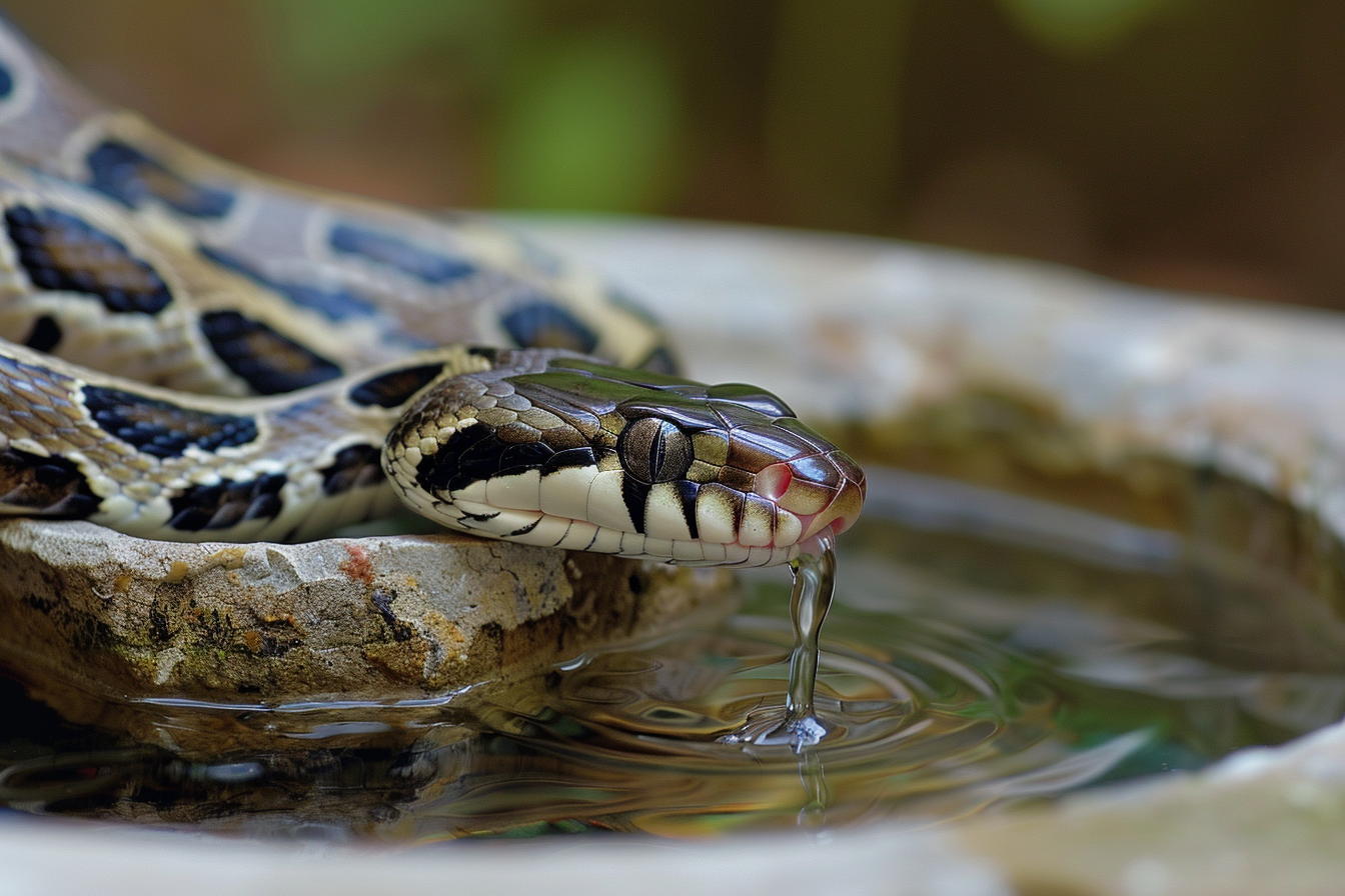 Image gratuite Serpent buvant de l&rsquo;eau 2