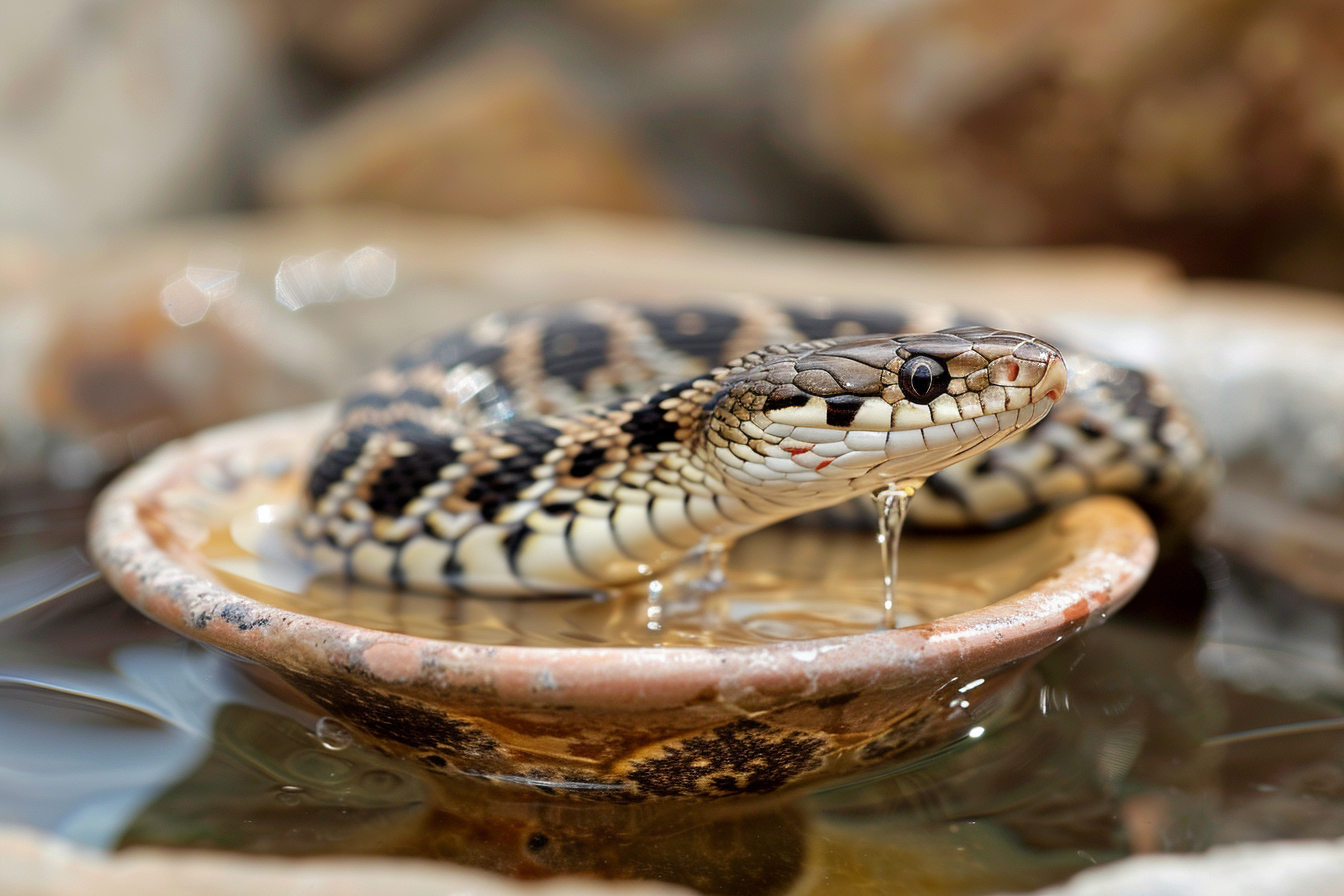 Image gratuite Serpent buvant de l&rsquo;eau 3