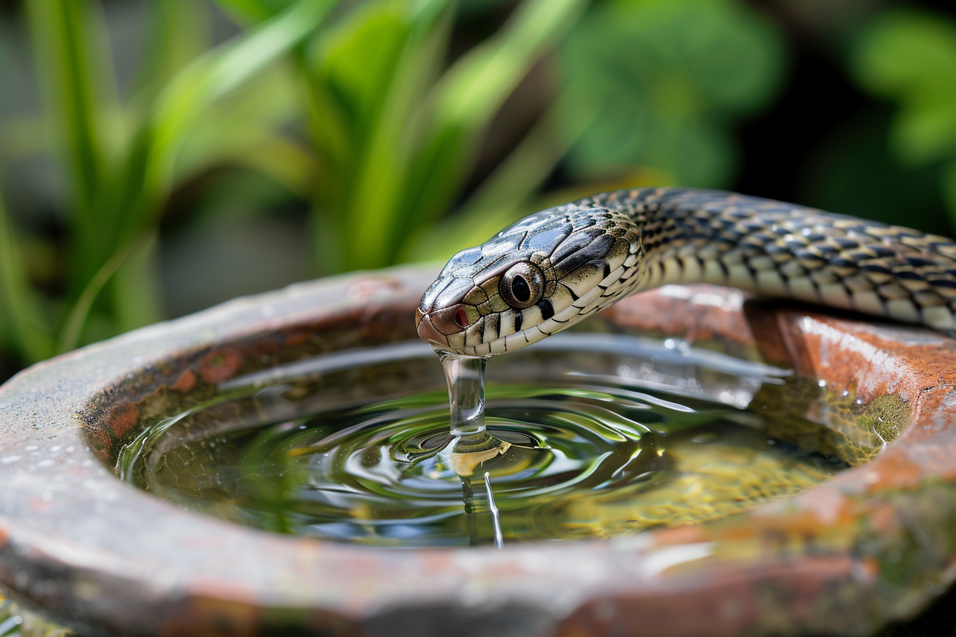 Image gratuite Serpent buvant de l&rsquo;eau 4