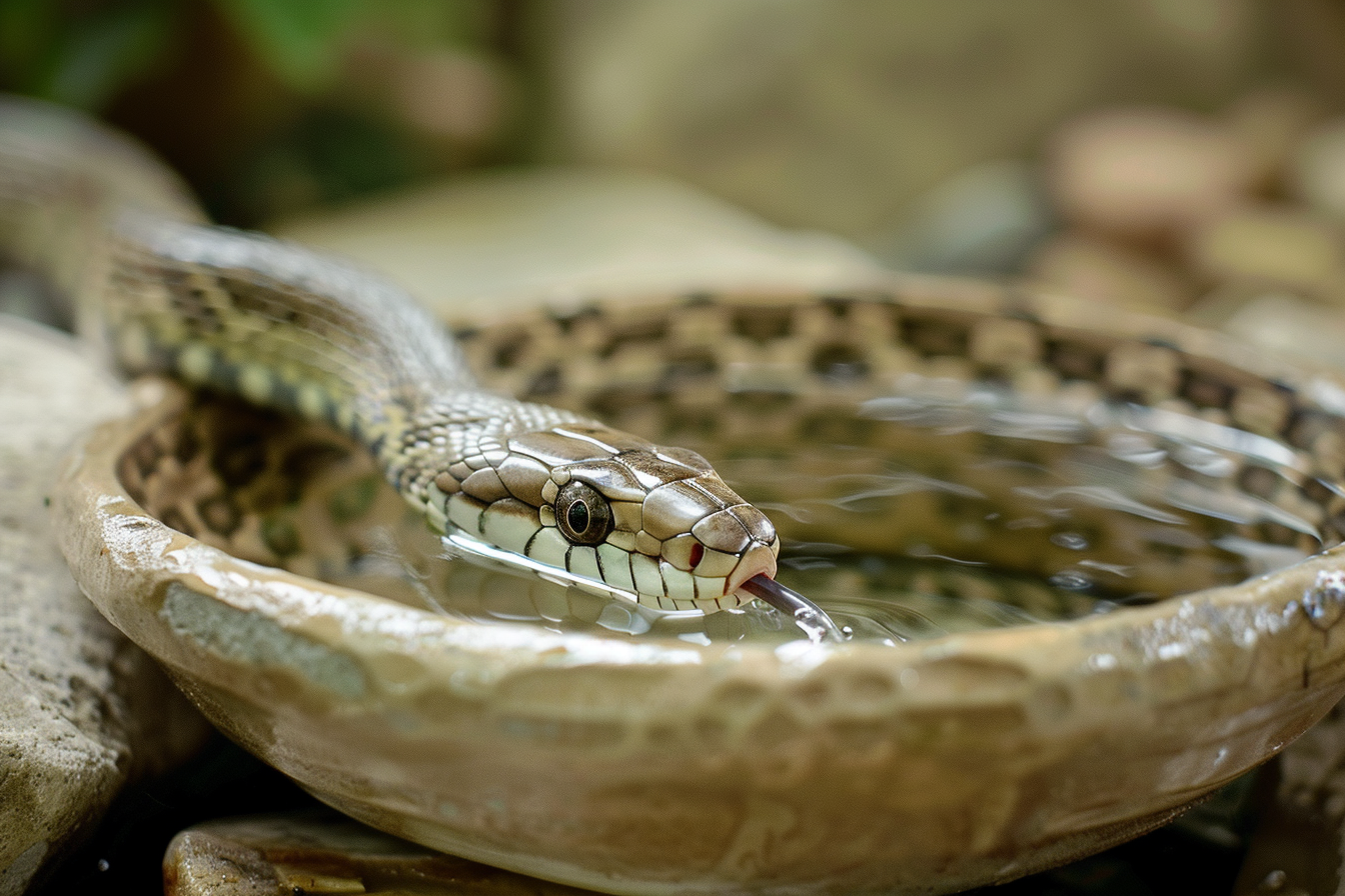 Image gratuite Serpent buvant de l&rsquo;eau 5
