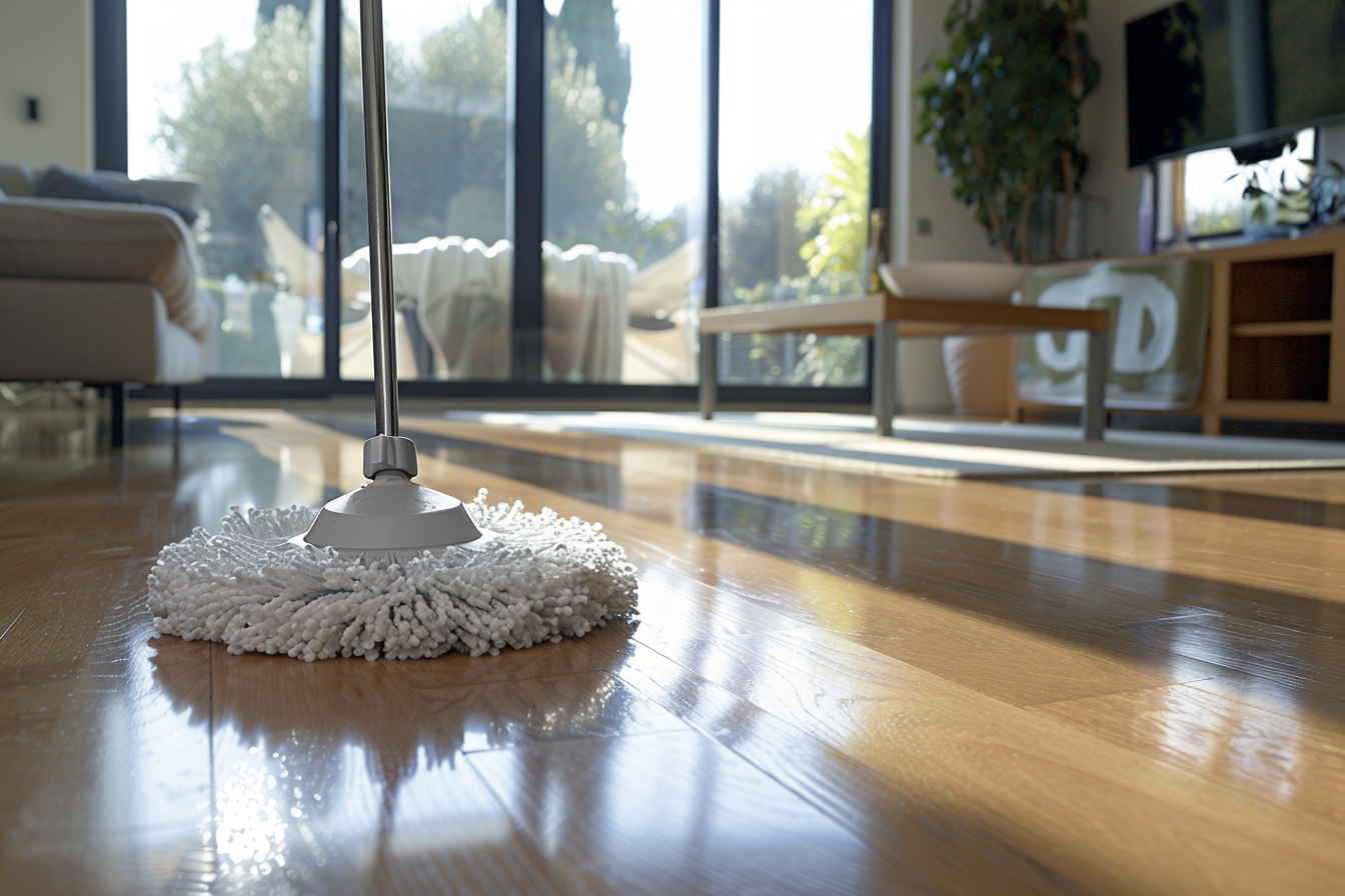 Image gratuite Serpillière à tête rotative dans salon spacieux 3