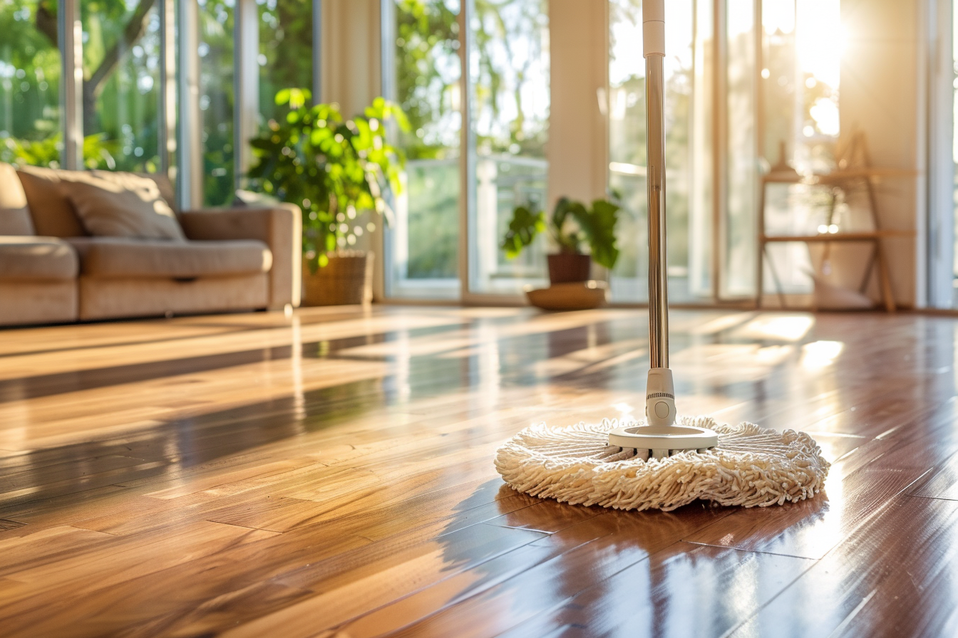 Image gratuite Serpillière à tête rotative dans salon spacieux 4