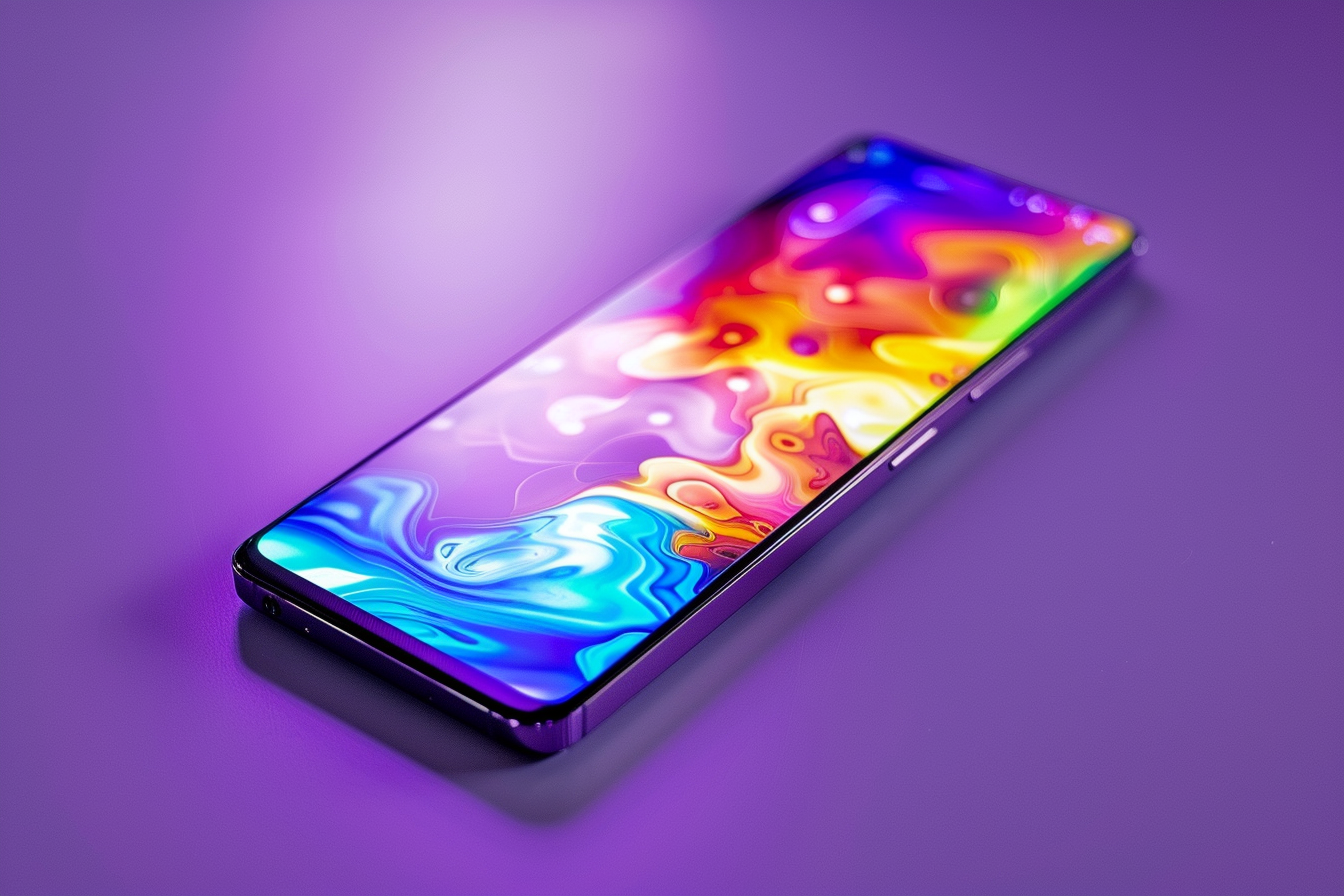 Image gratuite Smartphone ultra-fin avec écran bord à bord 1